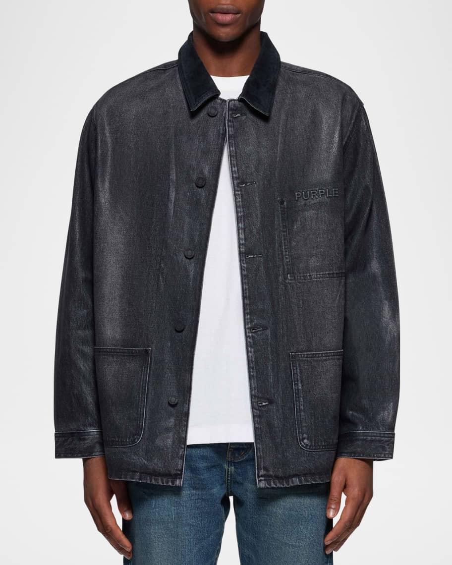 Men's Coated Denim Workwear Jacket Product Image