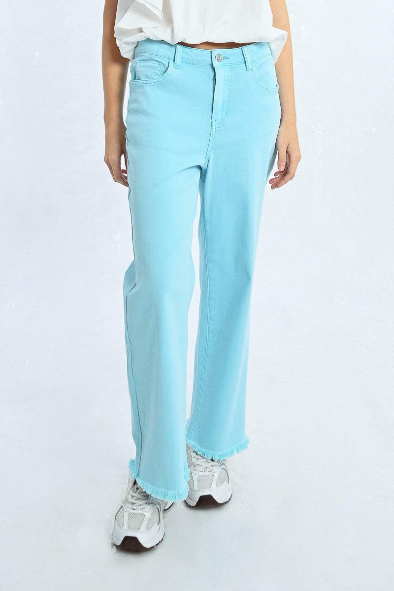 STRAIGHT FRINGE JEANS Product Image