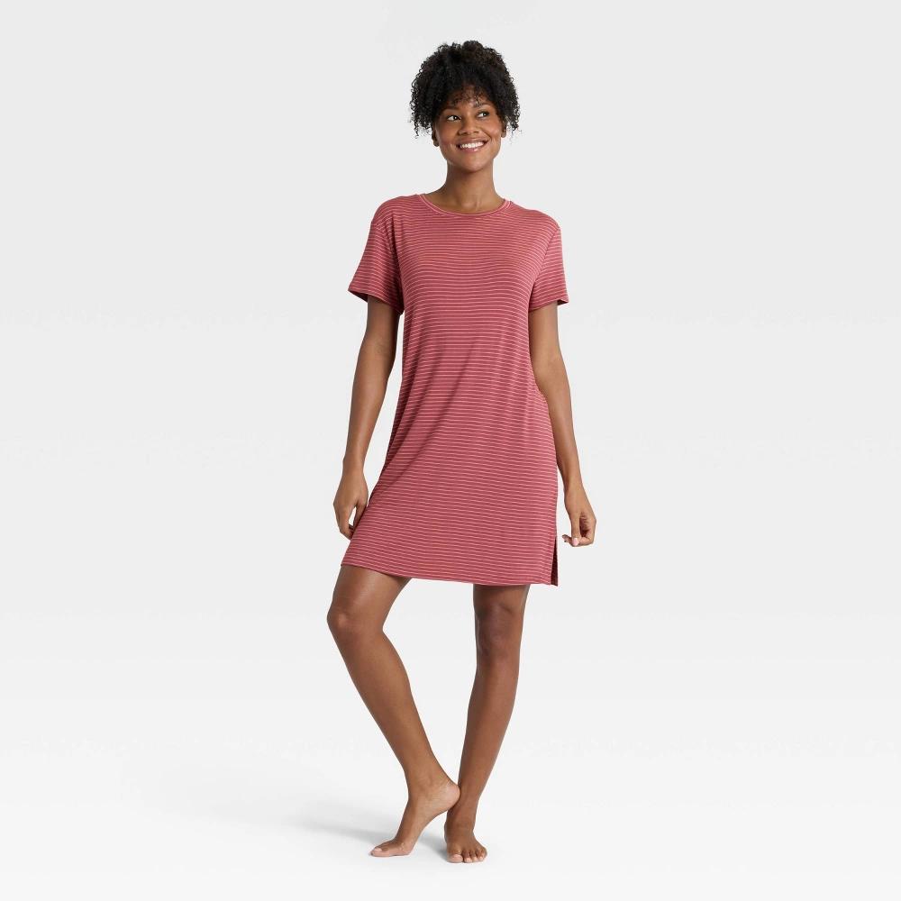 Women's Cloud Knit Pajama T-Shirt Dress - Auden™ Product Image