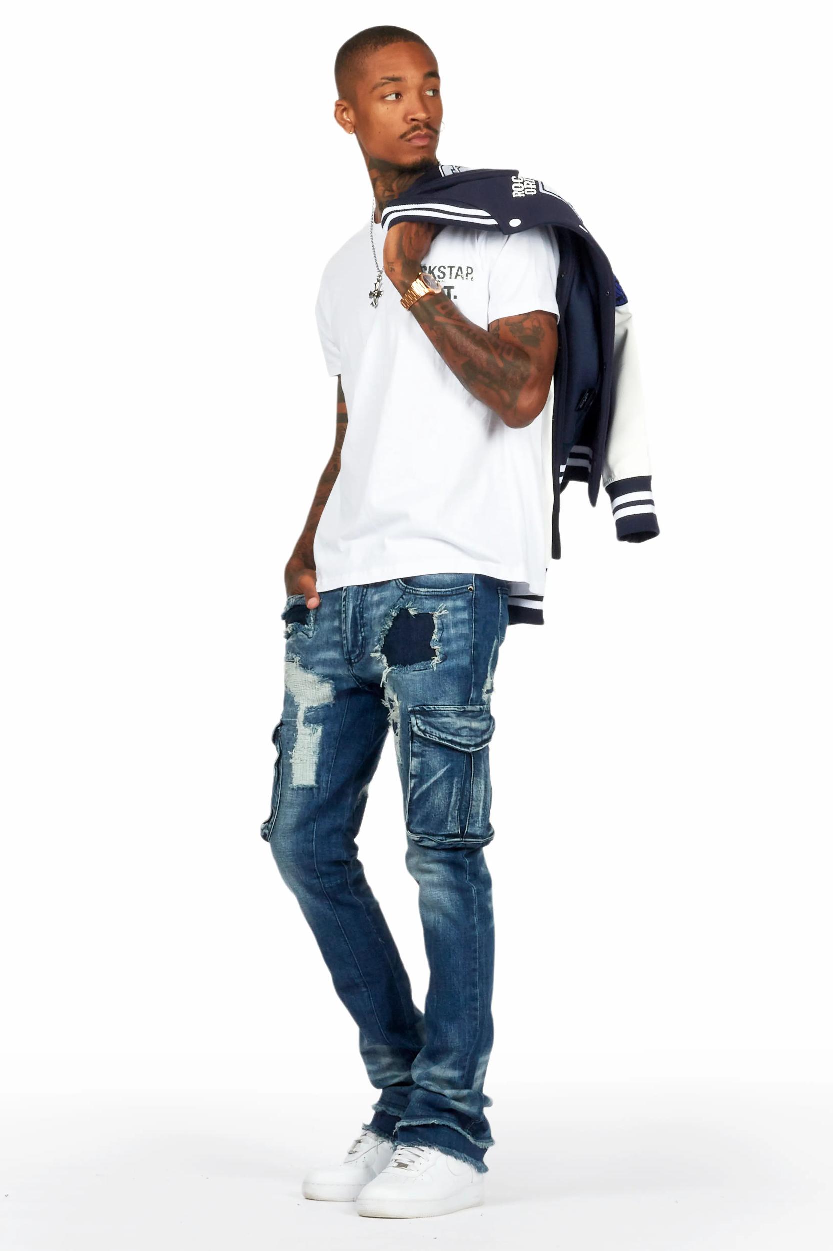 Lake White/Black Graphic T-Shirt Male Product Image