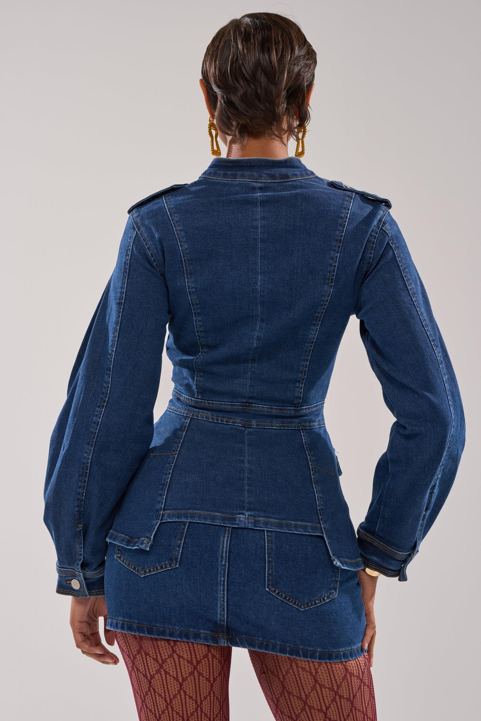 CRAZY FOR YOU LONG SLEEVE DENIM BUTTON DOWN Product Image