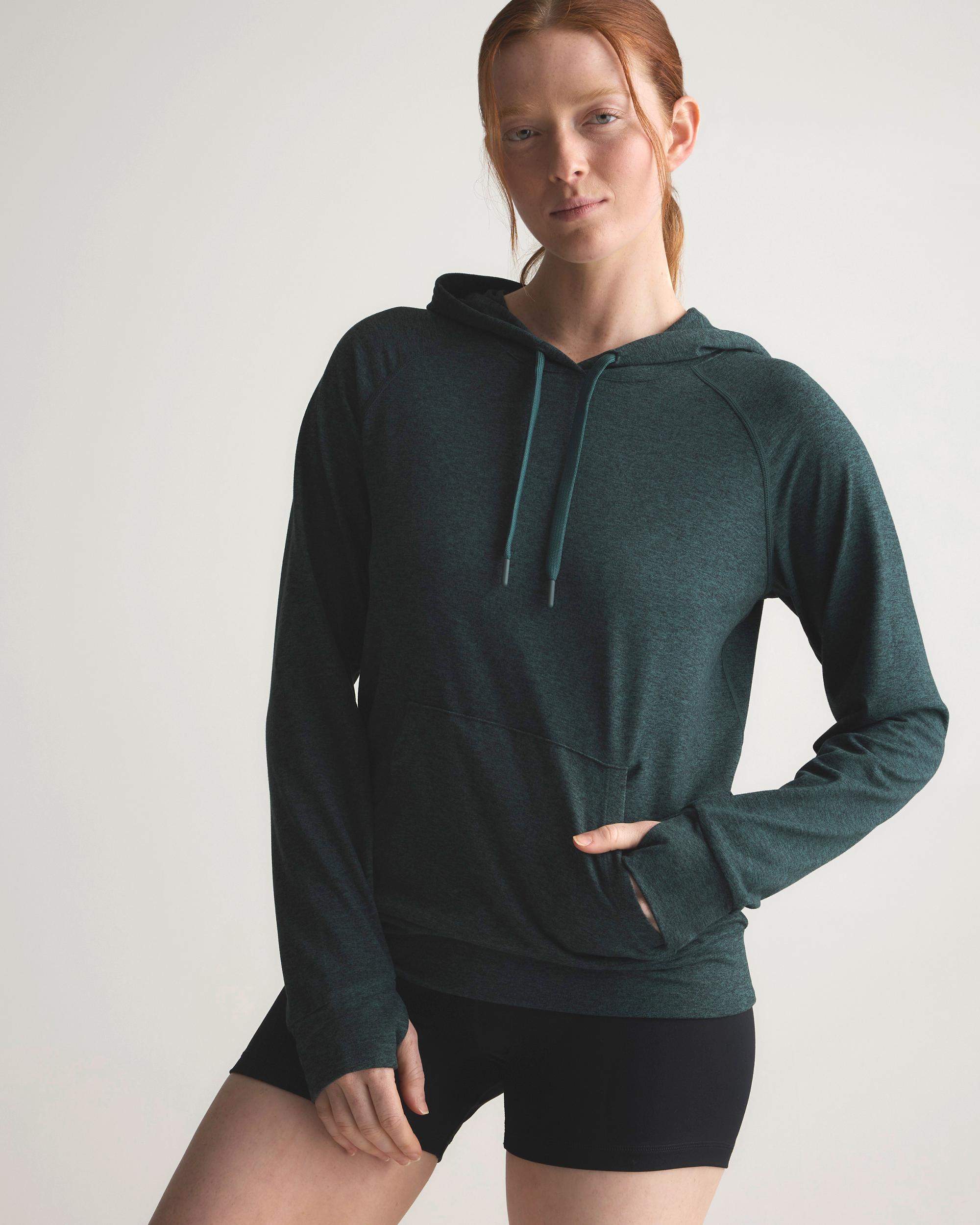 Quince | Women's Super Soft Performance Pullover Hoodie Flowknit Activewear, Size XS, Recycled Polyester Product Image