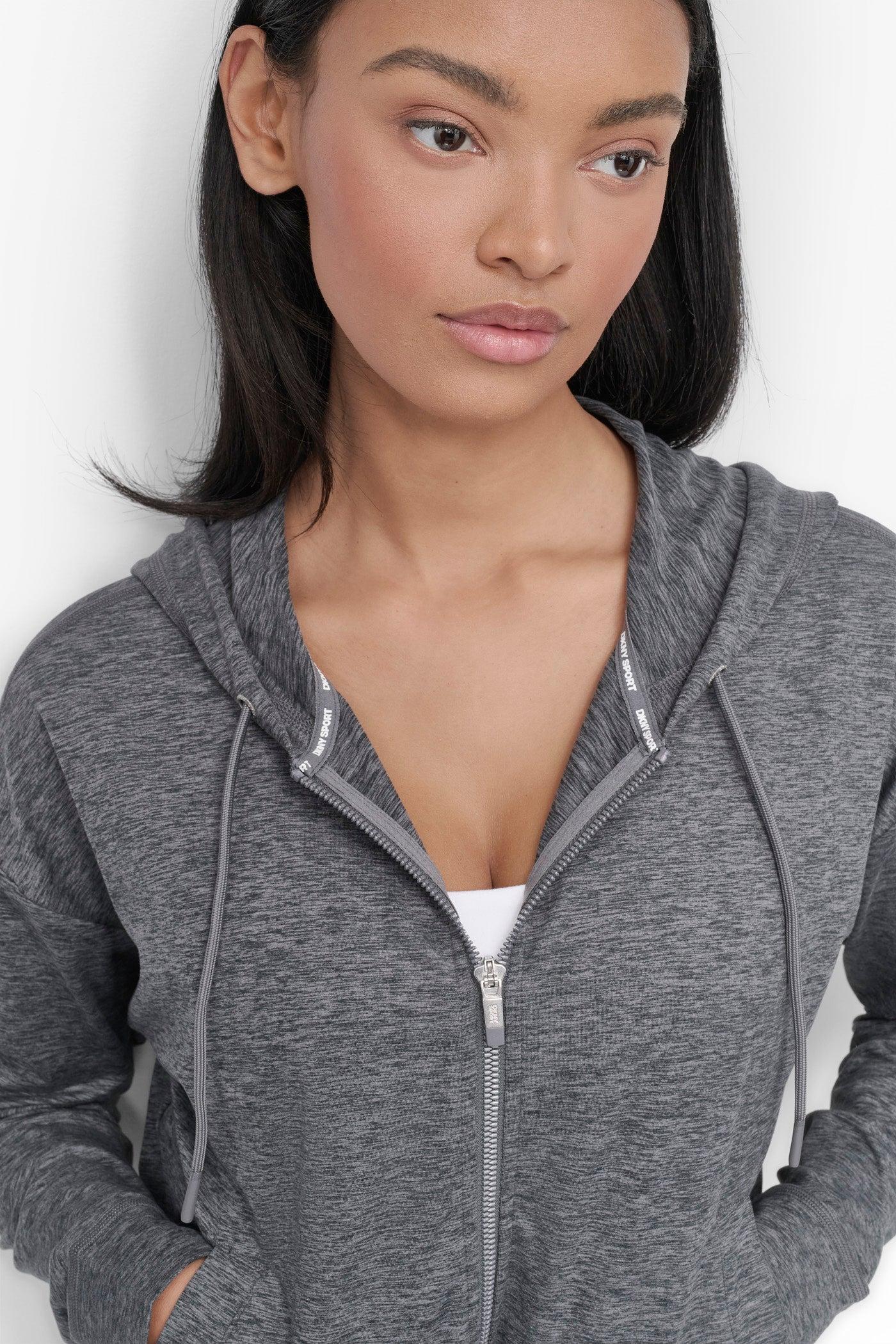 CROPPED SPACE-DYED HOODIE Product Image