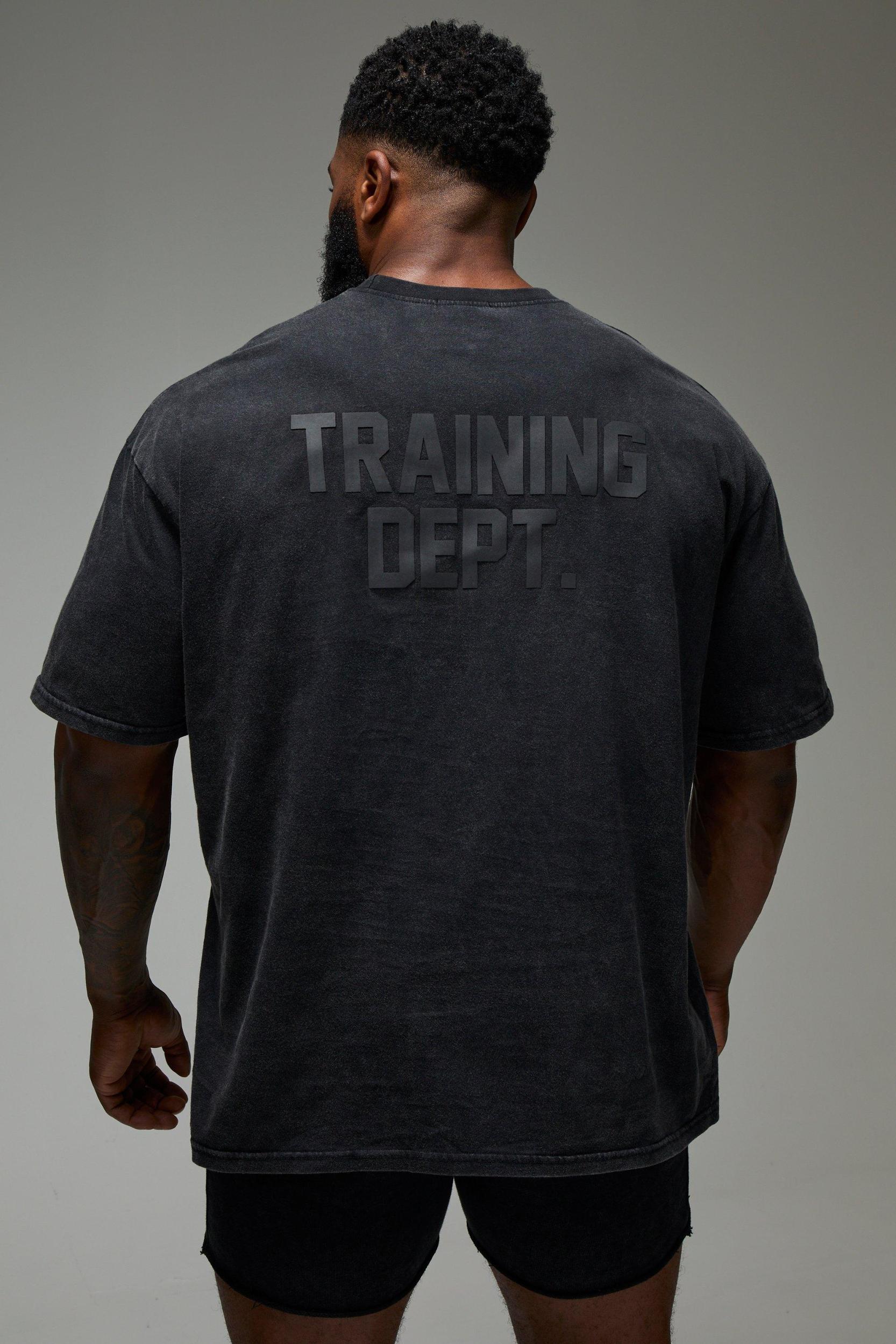 Man Active Training Dept. Oversized Washed T-shirt | boohooMAN USA Product Image