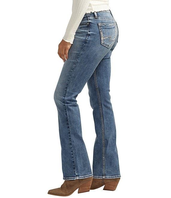 Silver Jeans Co. Elyse Mid Rise Slim Fit Power Stretch Bootcut Jeans Product Image