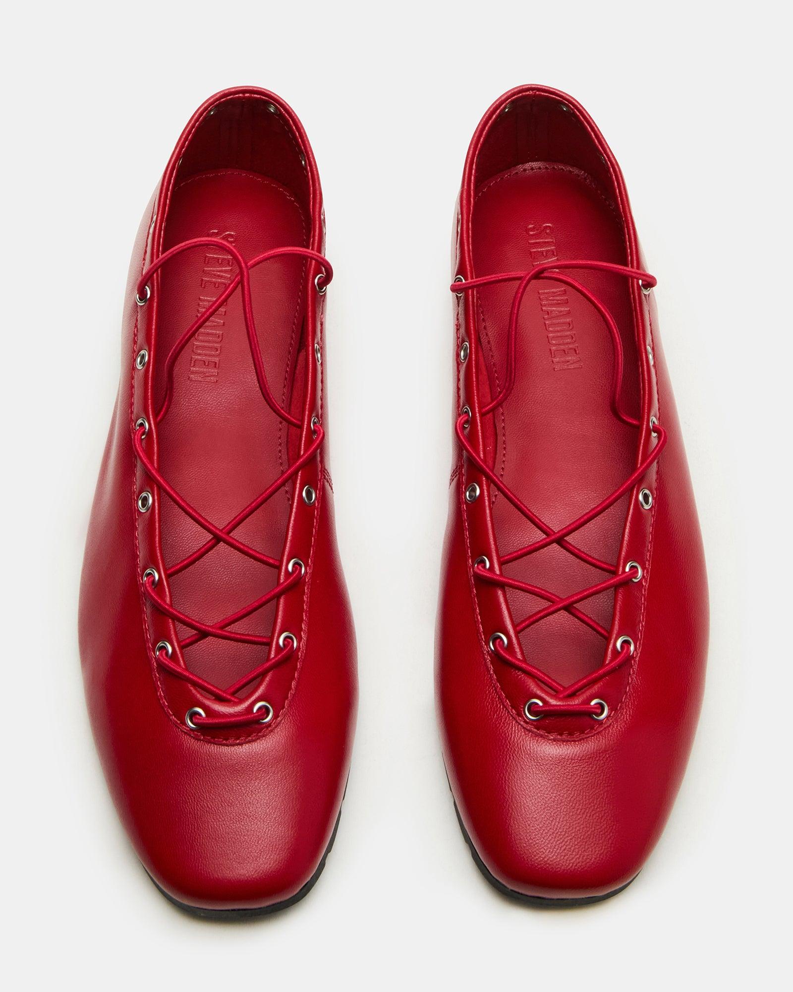 POINTE RED LEATHER Female Product Image