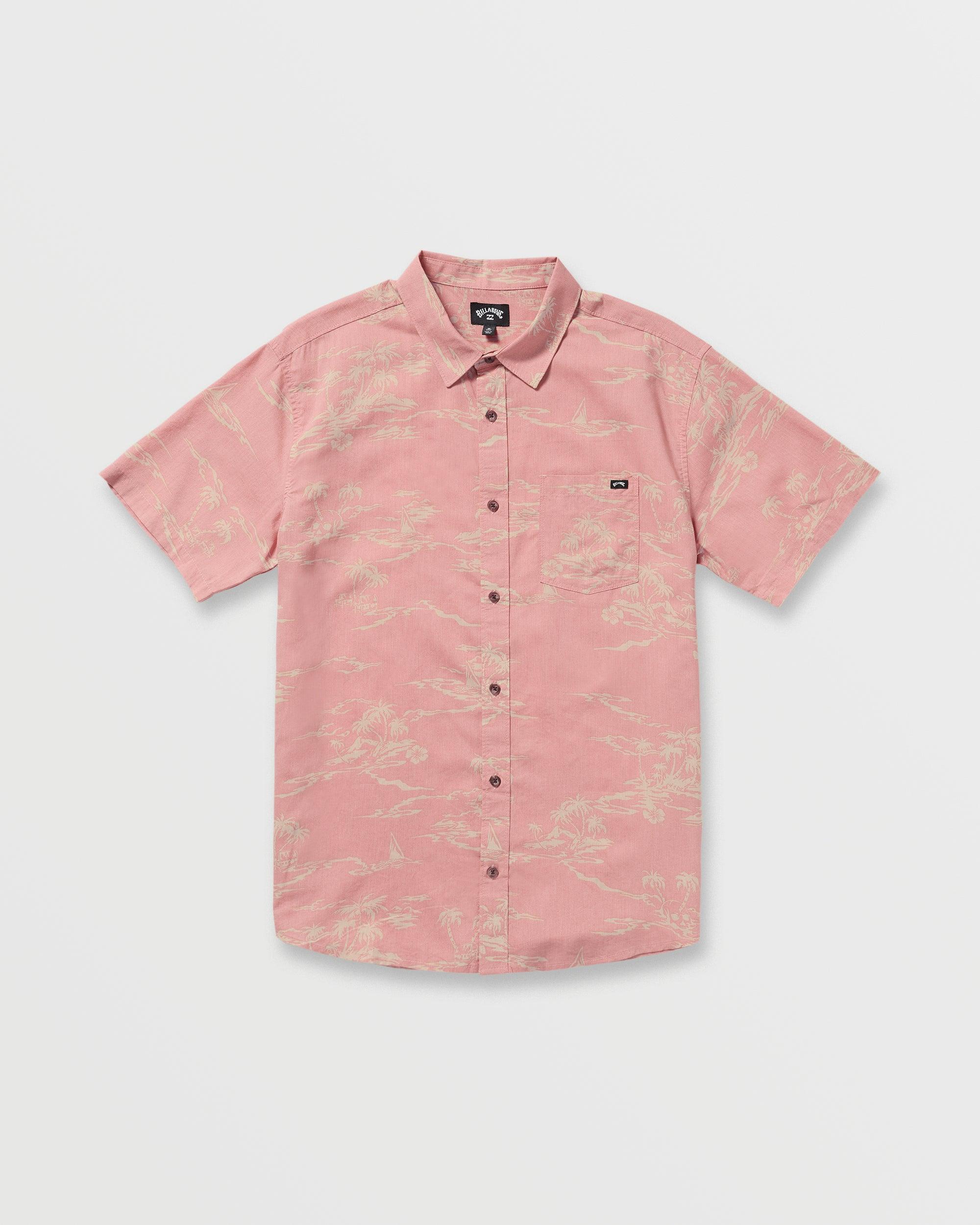 Sundays Short Sleeve Shirt - Dust Red Male Product Image