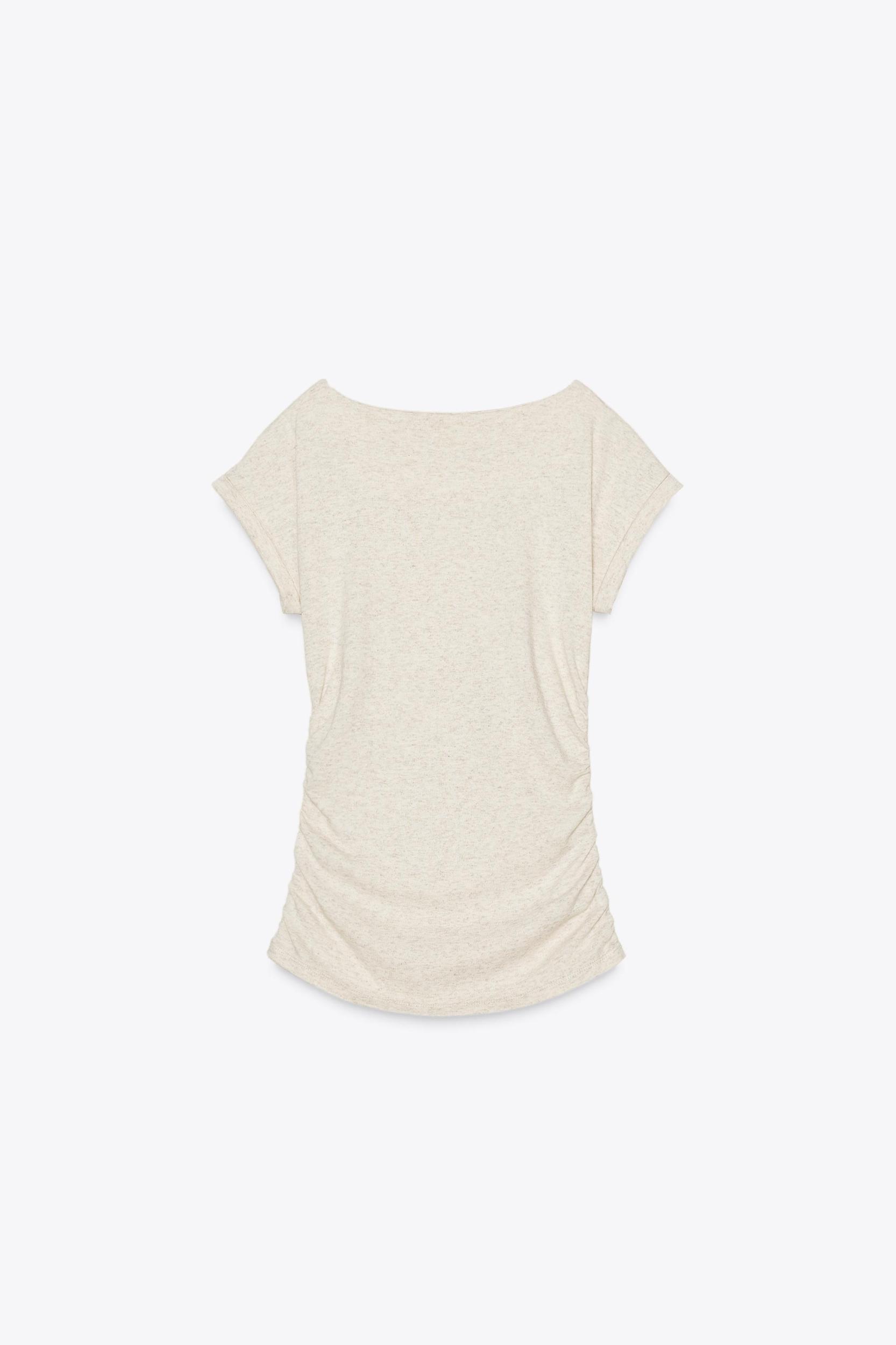 SIDE DRAPE T-SHIRT Product Image