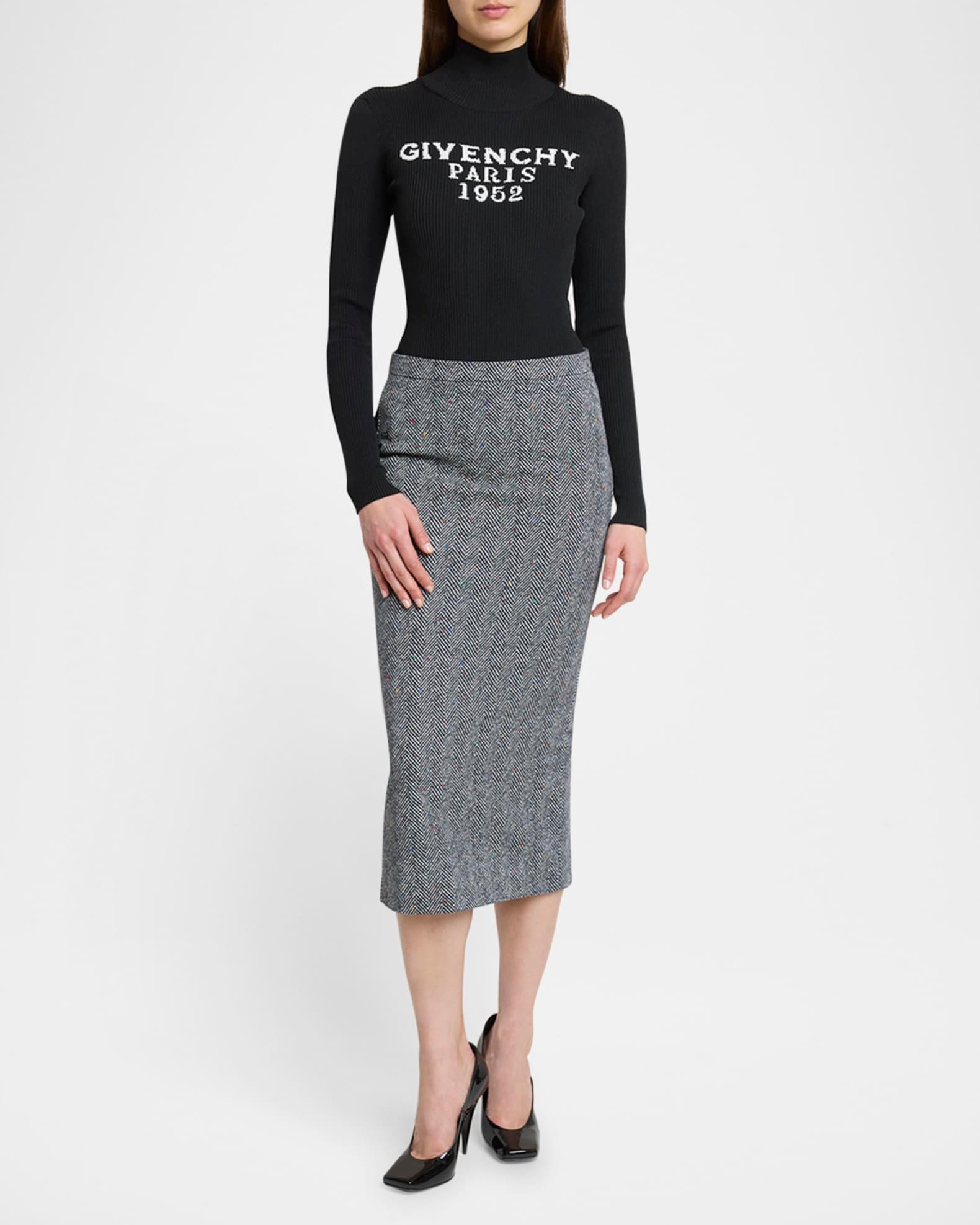 High-Neck Logo-Print Bodysuit Product Image