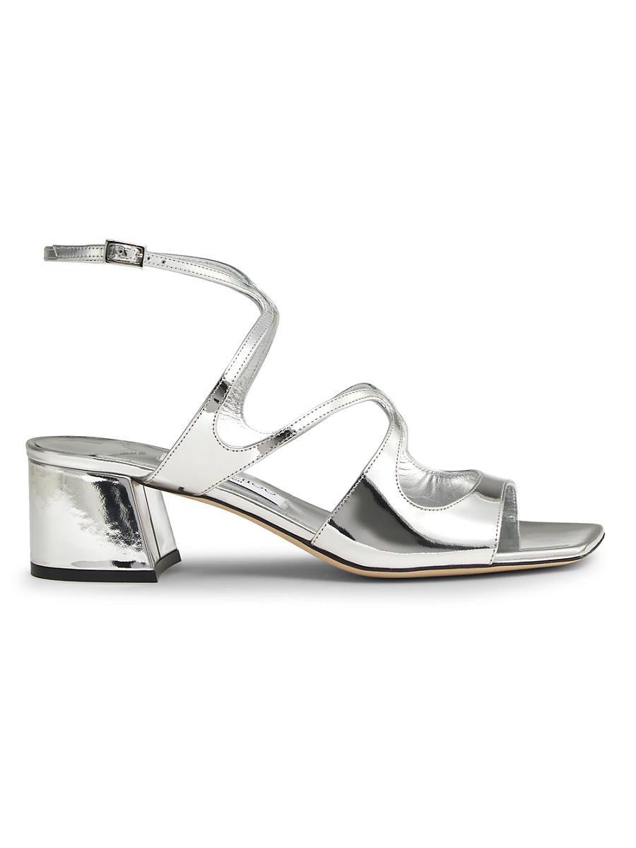 Womens Azilia 45MM Metallic Leather Sandals Product Image