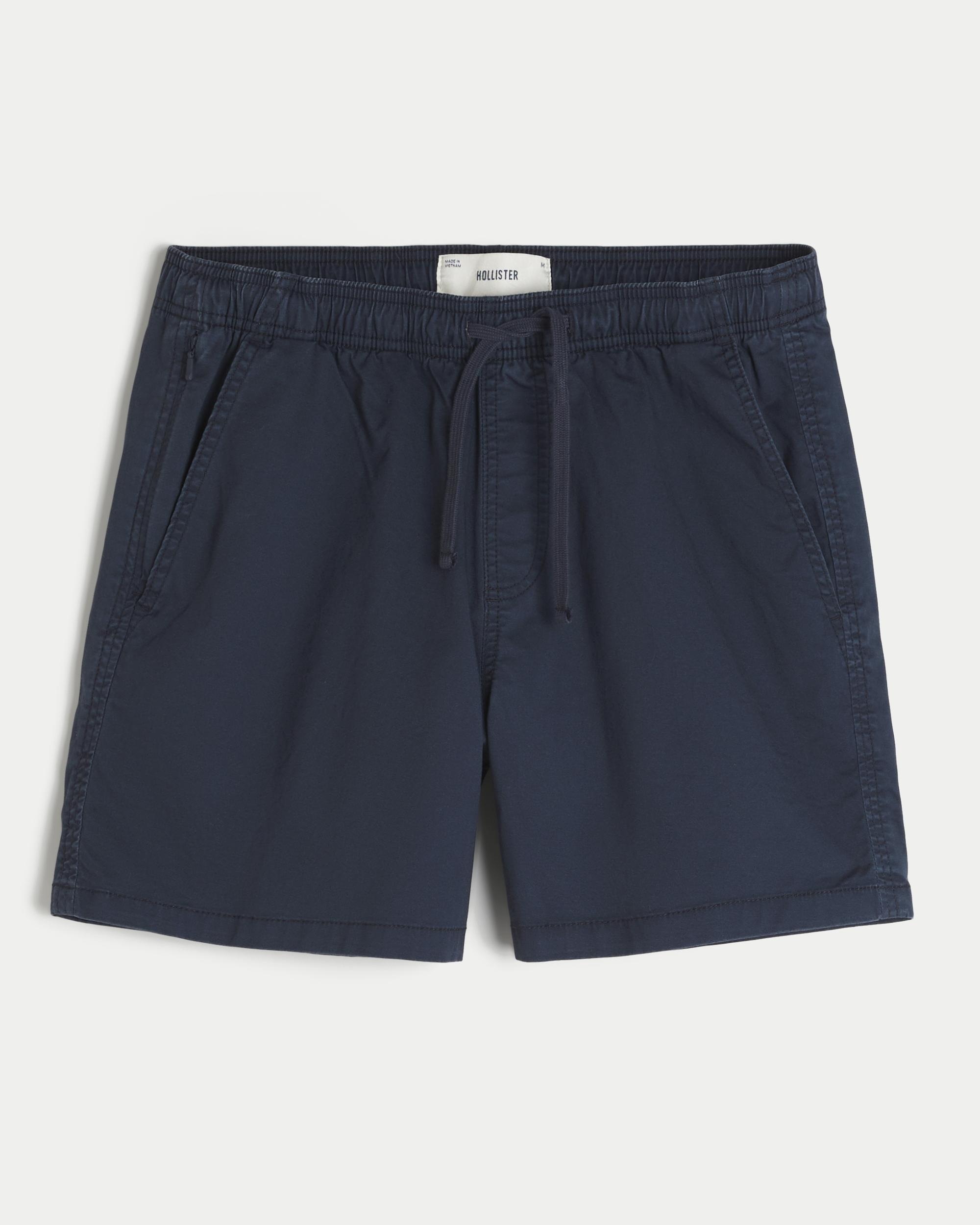 Mid-Thigh Twill Pull-On Shorts Product Image