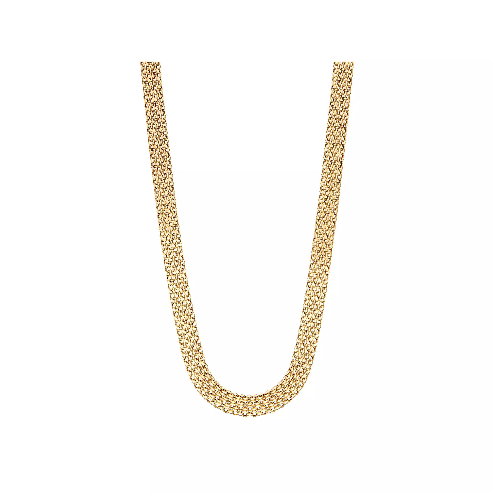 Jordan Blue 14k Gold Bismark Chain Necklace, Women's, Size: 18", Yellow Product Image