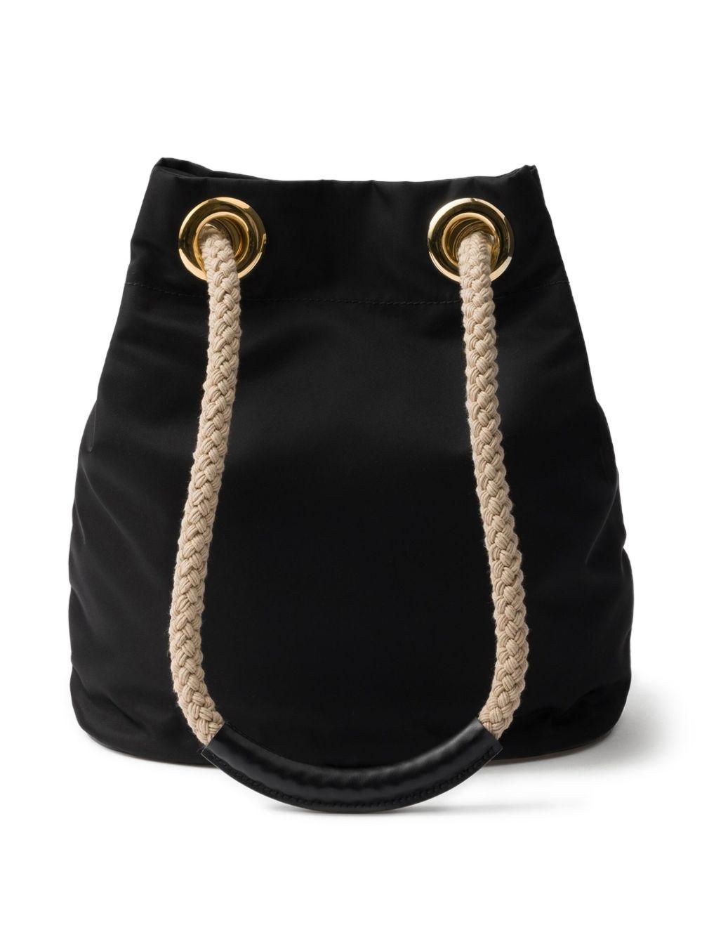 Re-Nylon rope-handles bucket bag Product Image