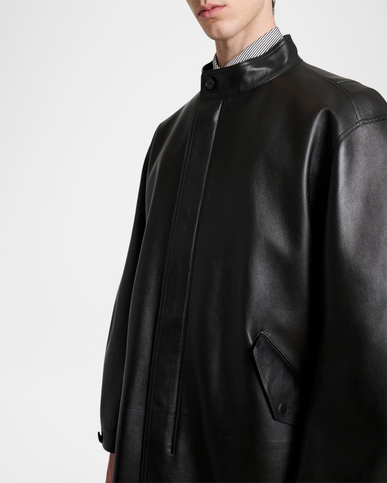 Men's Leather Fishtail Parka  Product Image