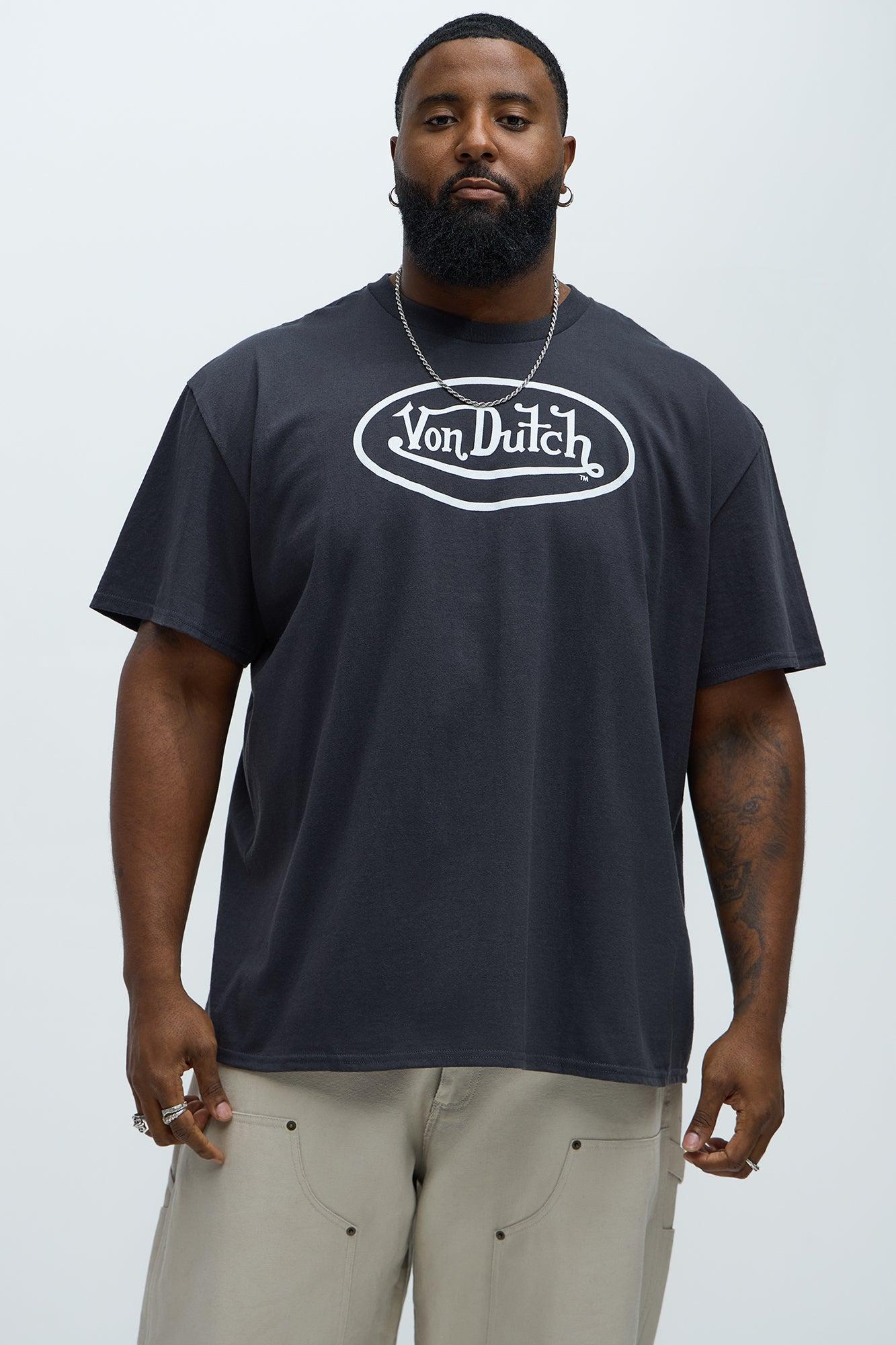 Von Dutch Logo Short Sleeve Tee - Charcoal Product Image