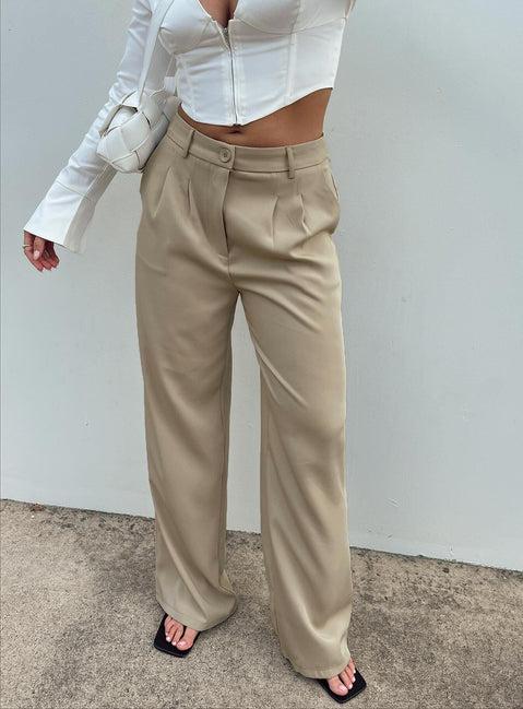 Archer Pants Taupe Product Image
