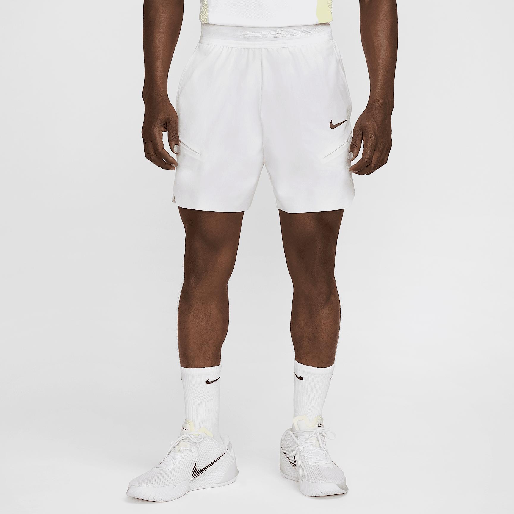 Nike Mens Court Slam Dri-FIT Tennis Shorts | FZ6947-100 Product Image