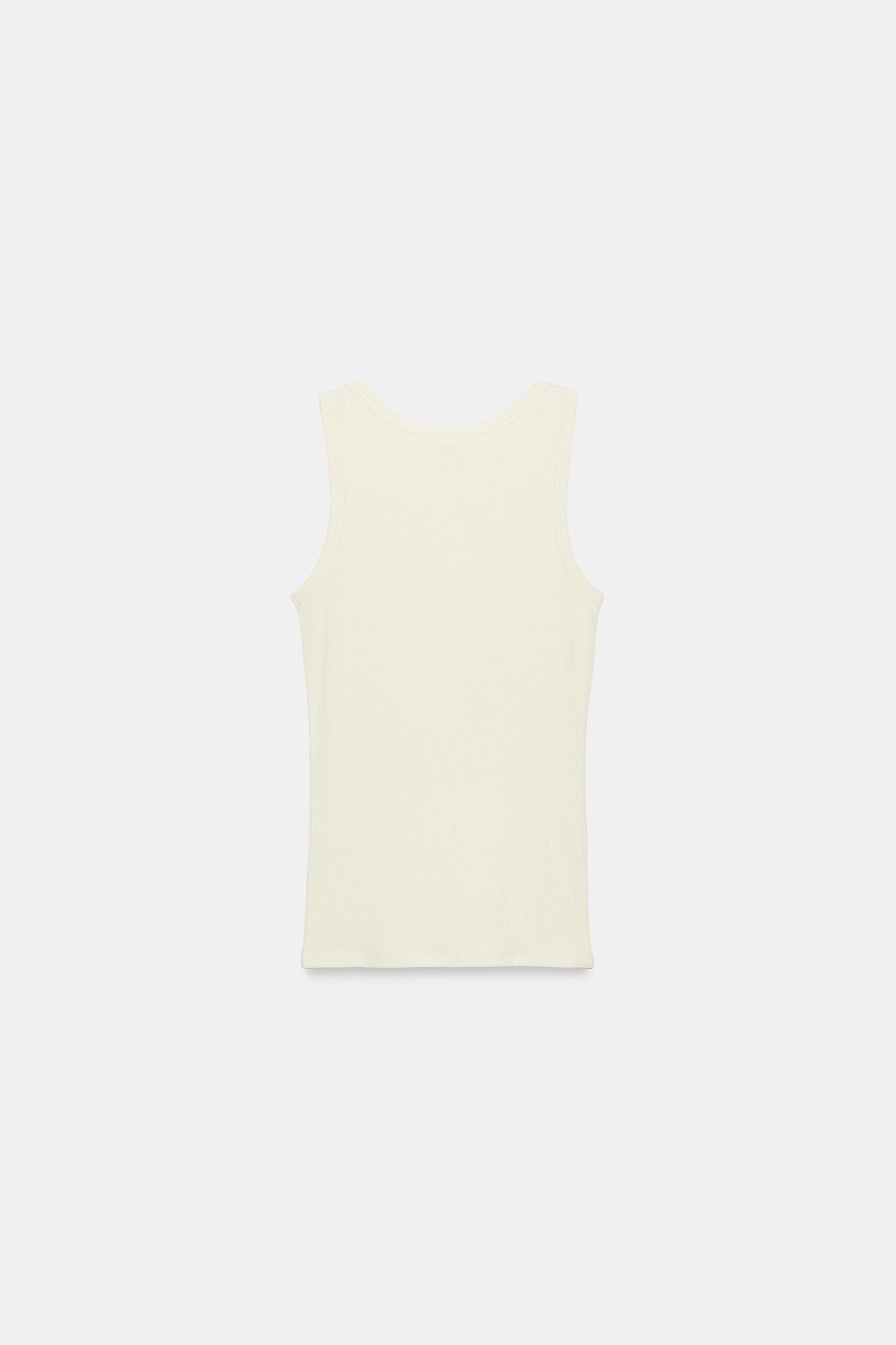 LINEN BLEND BUTTON-FRONT T-SHIRT Product Image