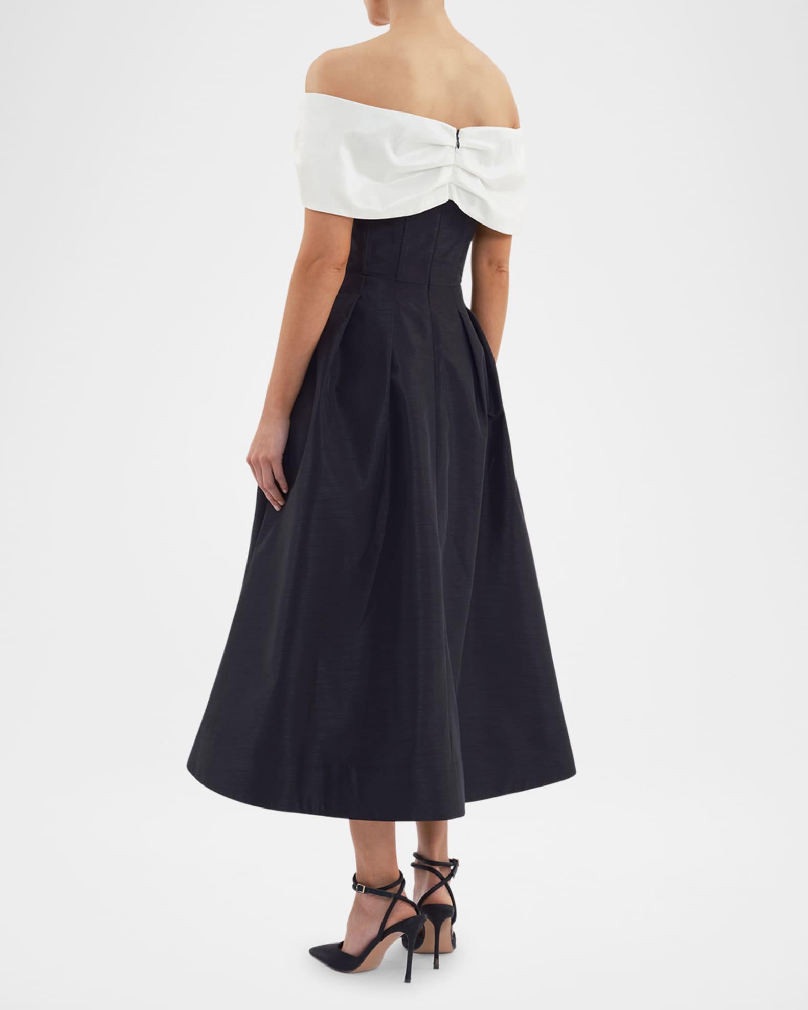 Eliza Bicolor Strapless Midi Dress Product Image