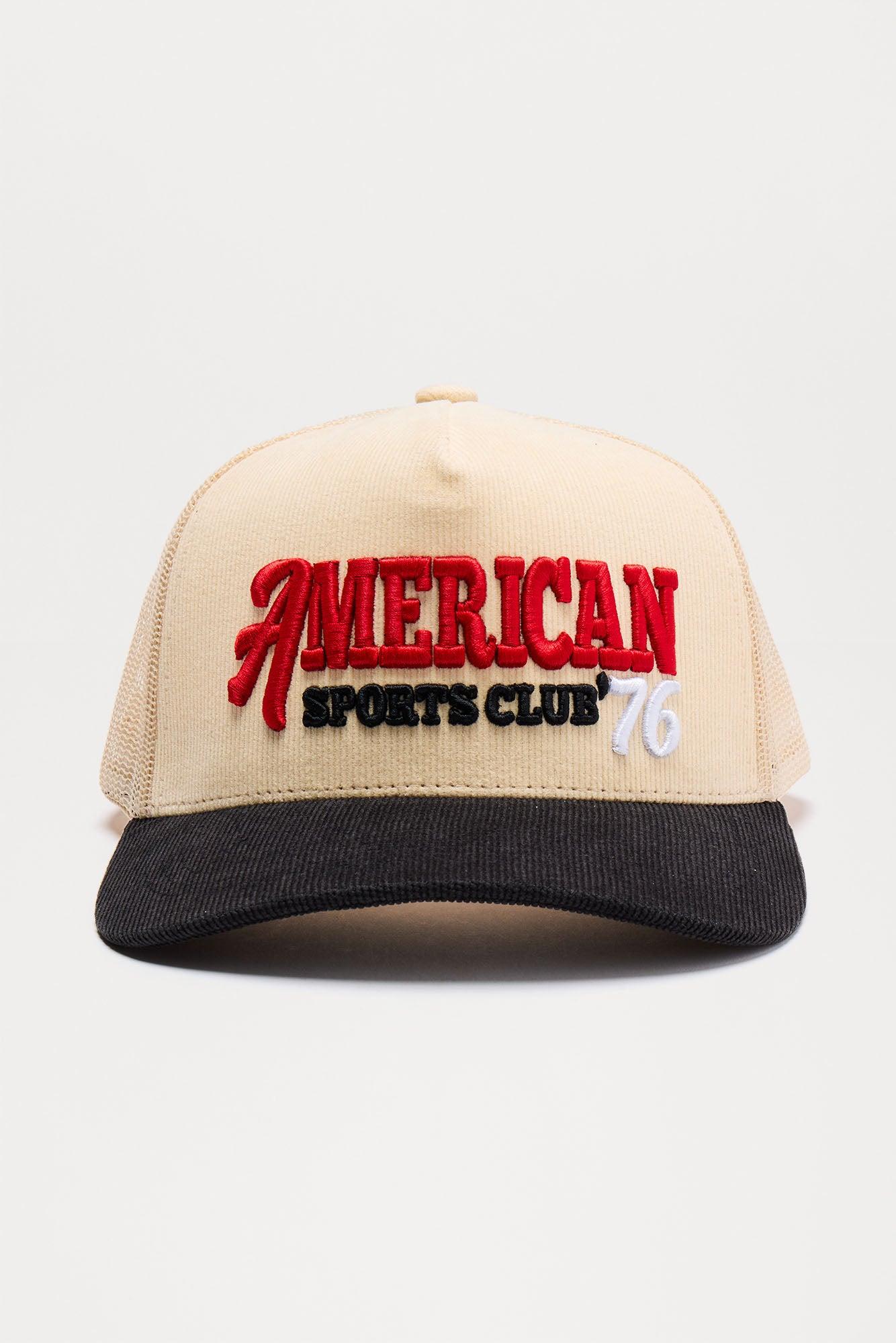 American Corduroy Snapback Hat - Cream/combo Male Product Image