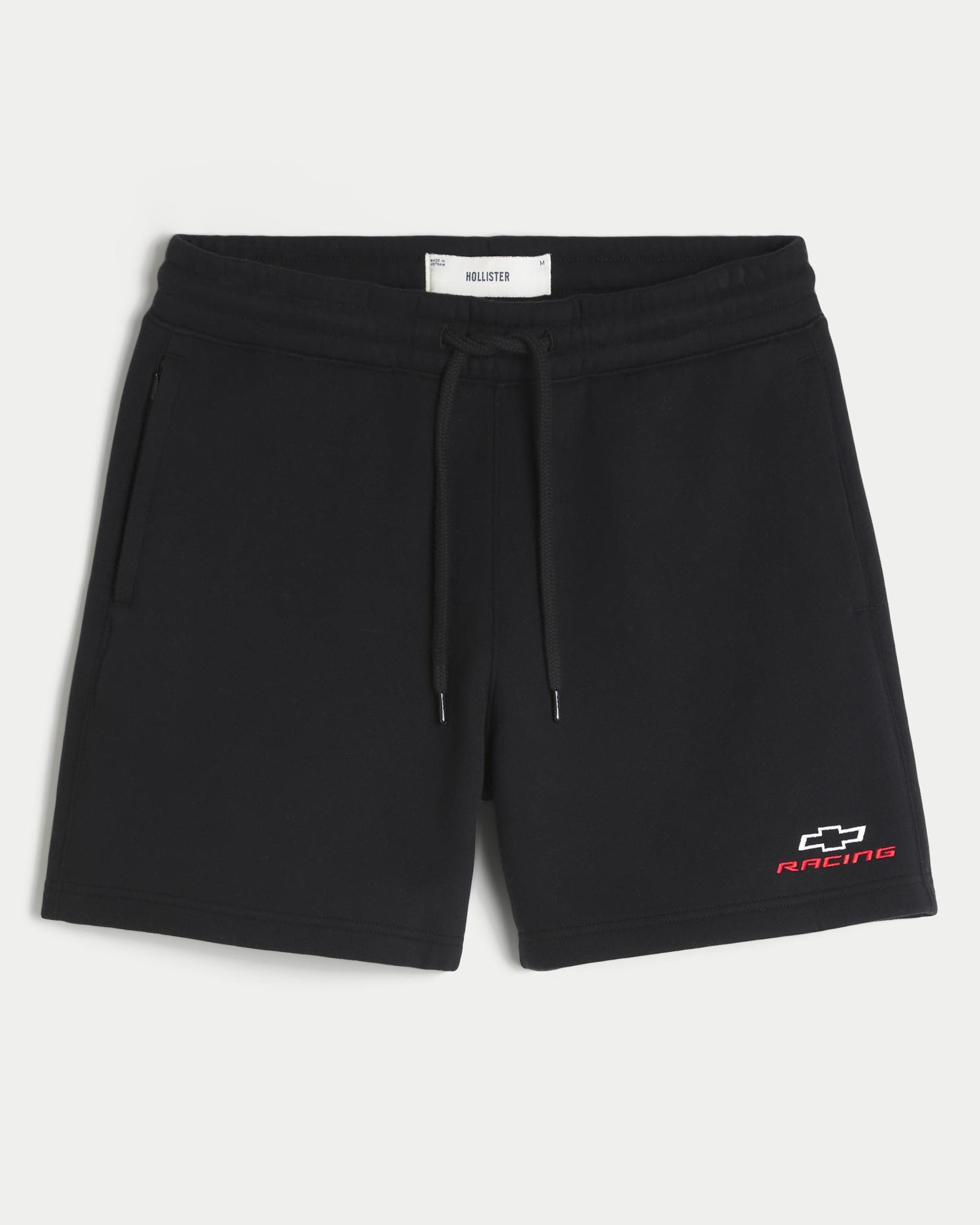 Mid-Thigh Loose Fleece Shorts Product Image