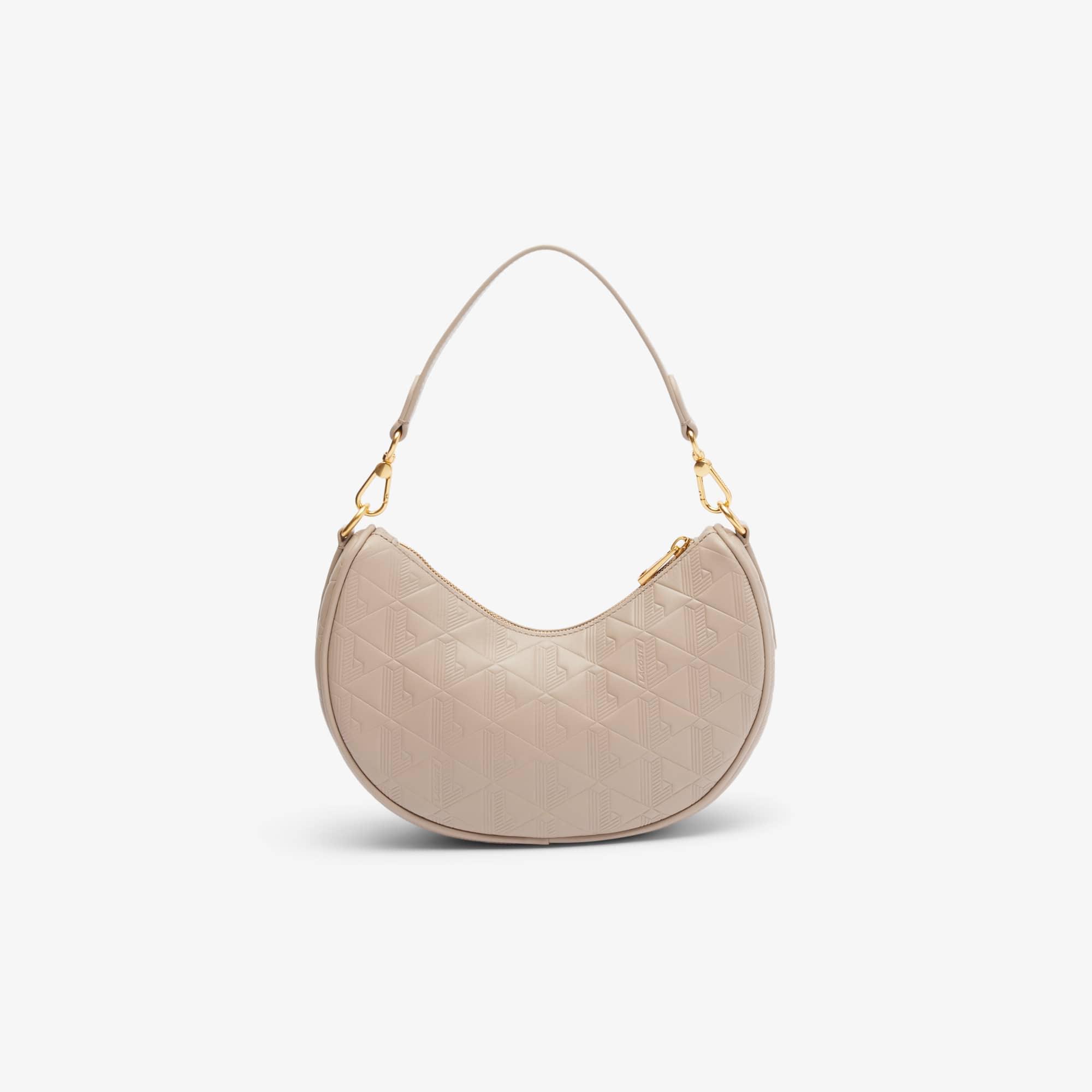 Maheki Embossed Leather Half Moon Purse Product Image