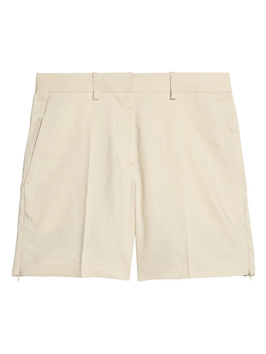 Womens Mini Car Linen-Blend Shorts Product Image