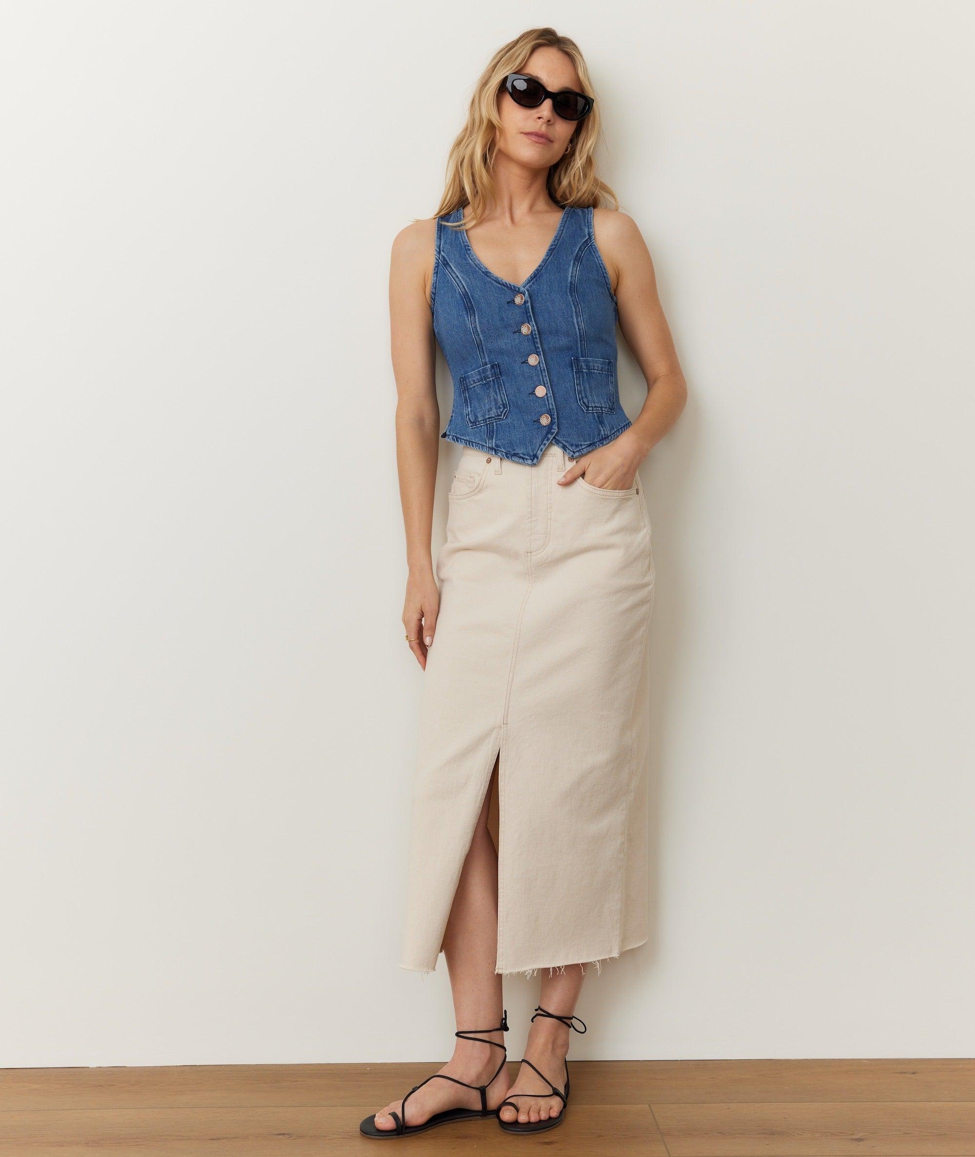 Daisy Denim Vest Product Image