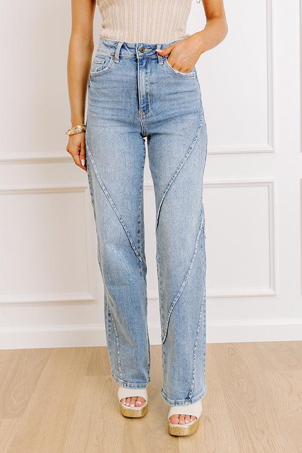 The Audrey High Waist Straight Leg Jean Product Image