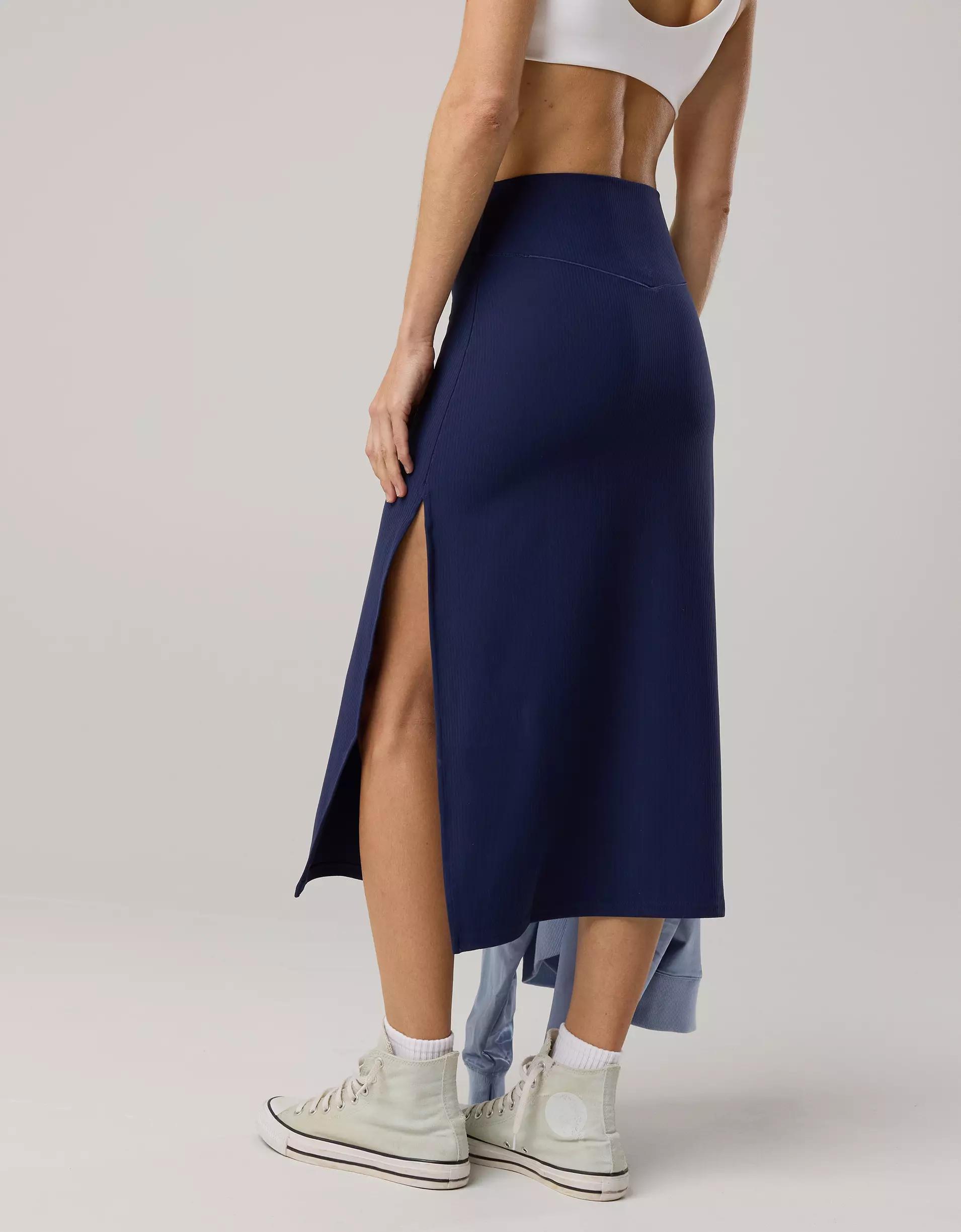 OFFLINE By Aerie Real Me XTRA Ribbed Midi Skirt Product Image
