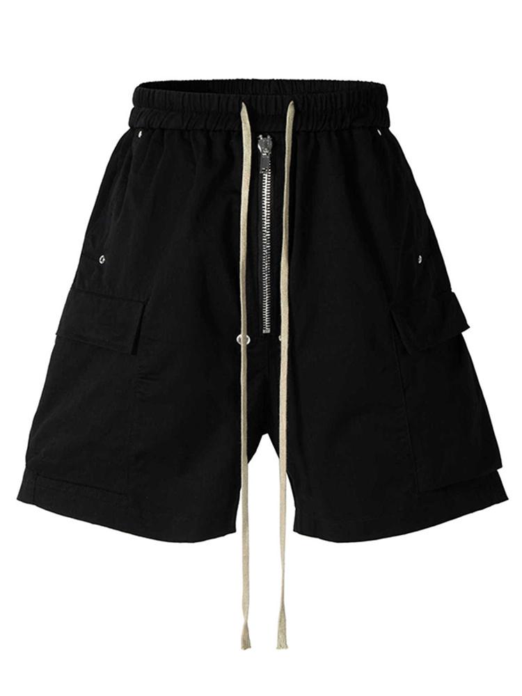 Hip-hop Cargo Side Pockets Shorts Product Image