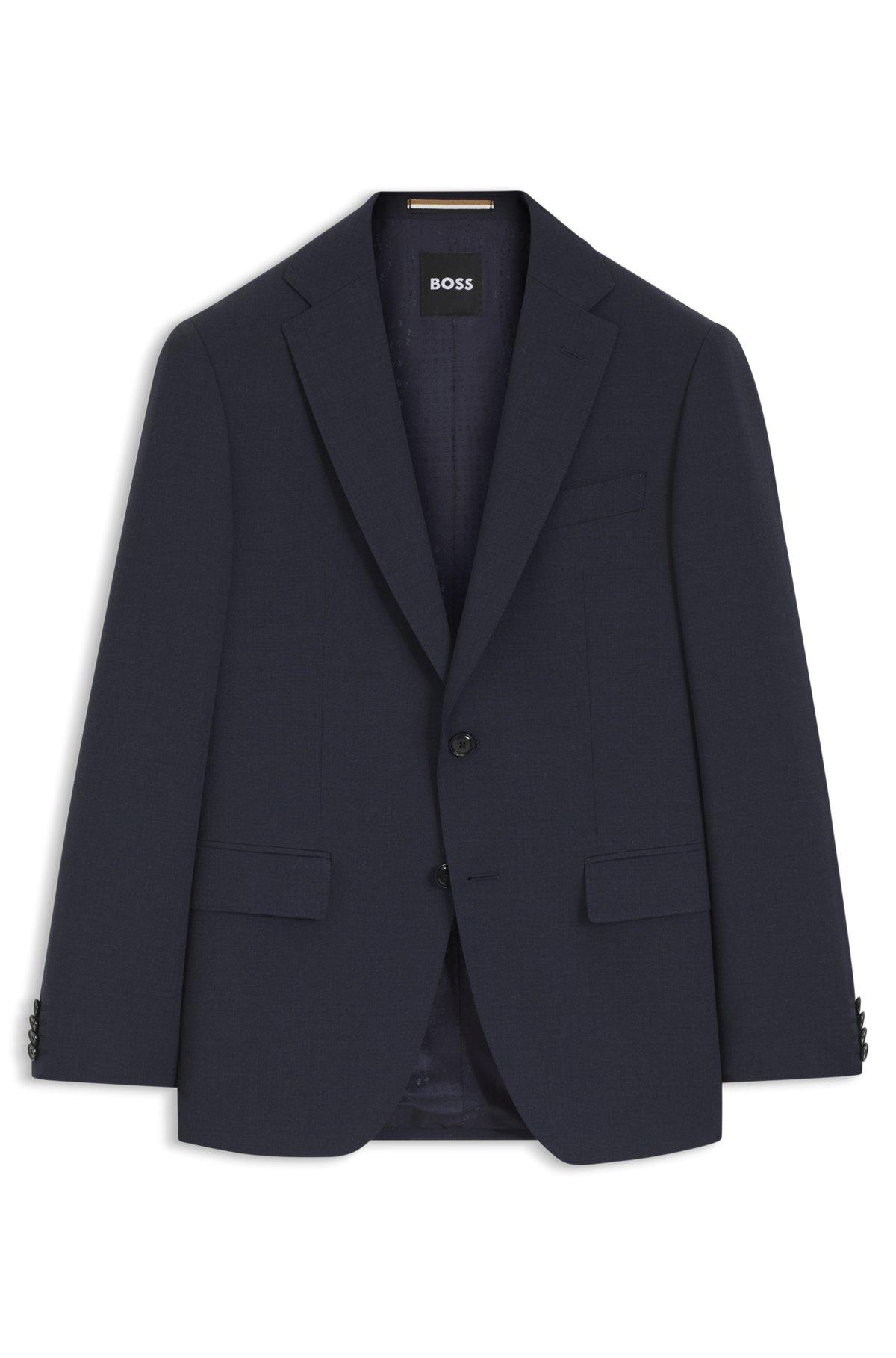 Washable slim-fit jacket in stretch cloth Product Image