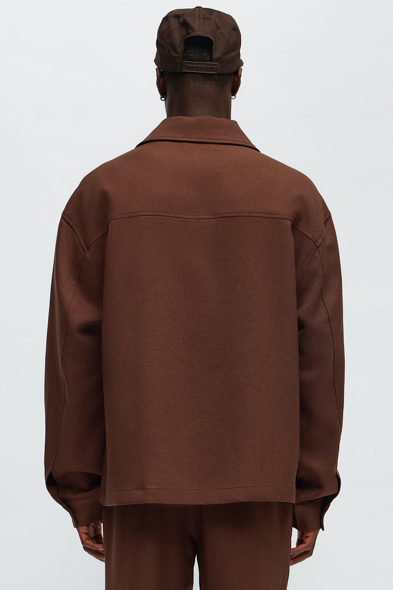 Relaxed Mara Overshirt - Brown Male Product Image