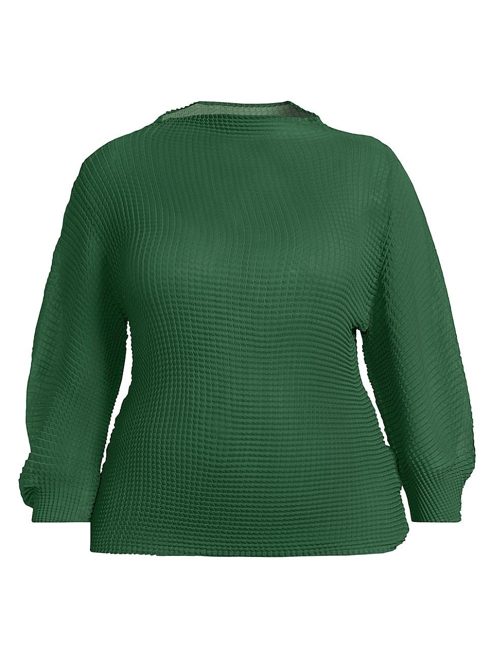Womens Plus Ingrid Pleated Top Product Image