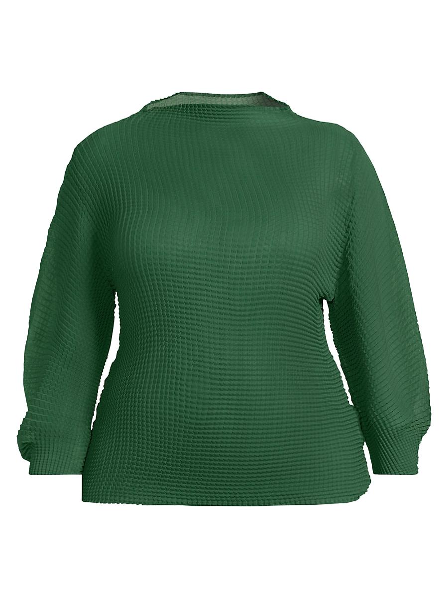 Womens Plus Ingrid Pleated Top Product Image