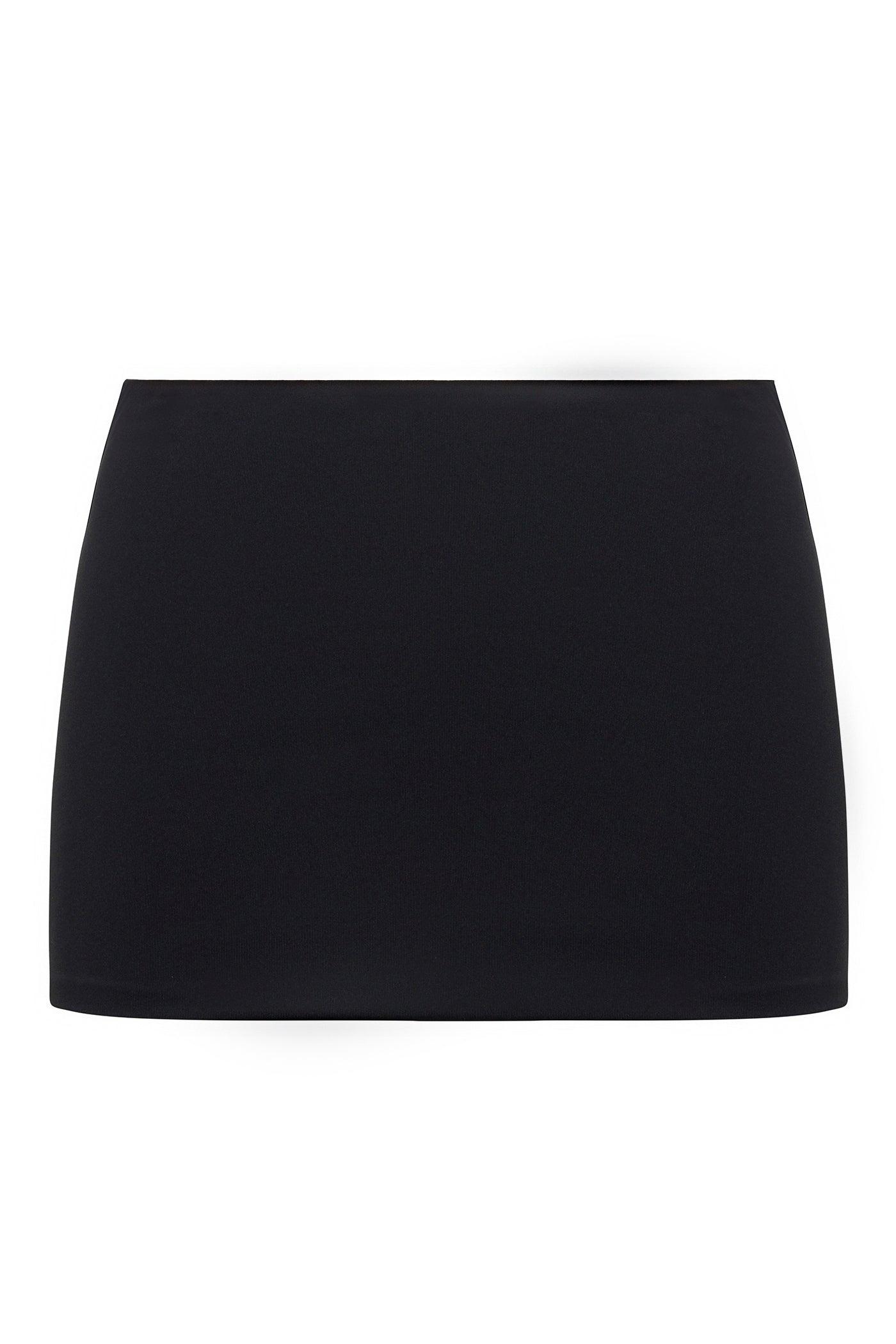 Contour Double Lined Mini Skirt - Black Female Product Image