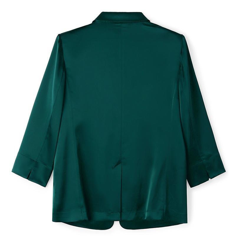 One Button Triacetate Women Blazer Product Image