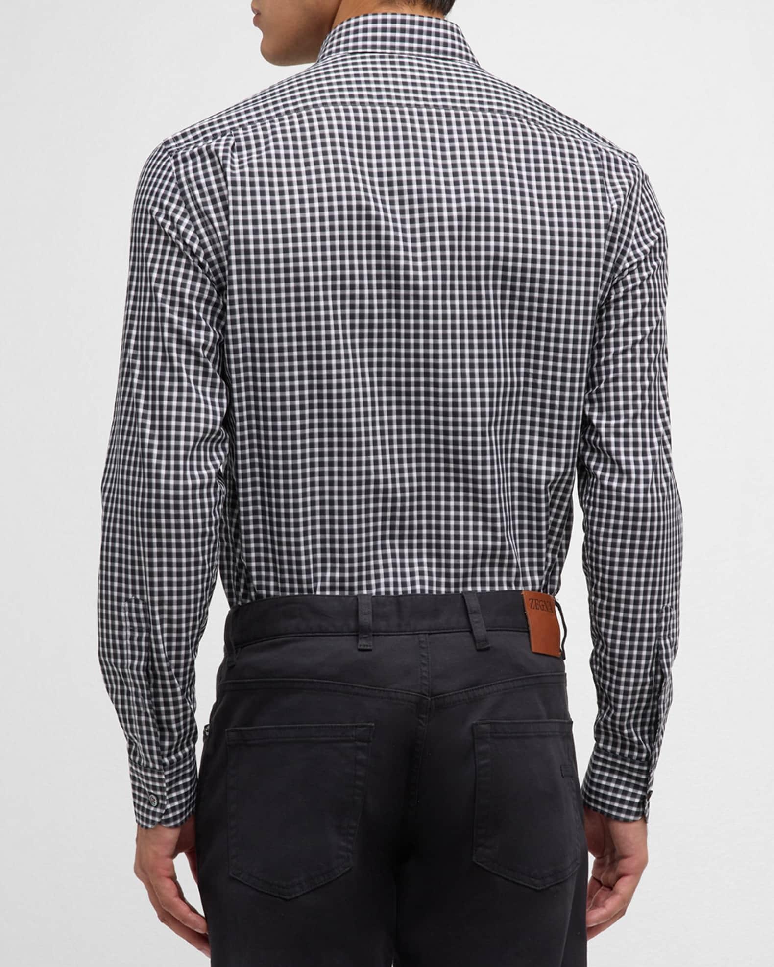 Men's Centoquaranta Cotton Plaid Sport Shirt Product Image