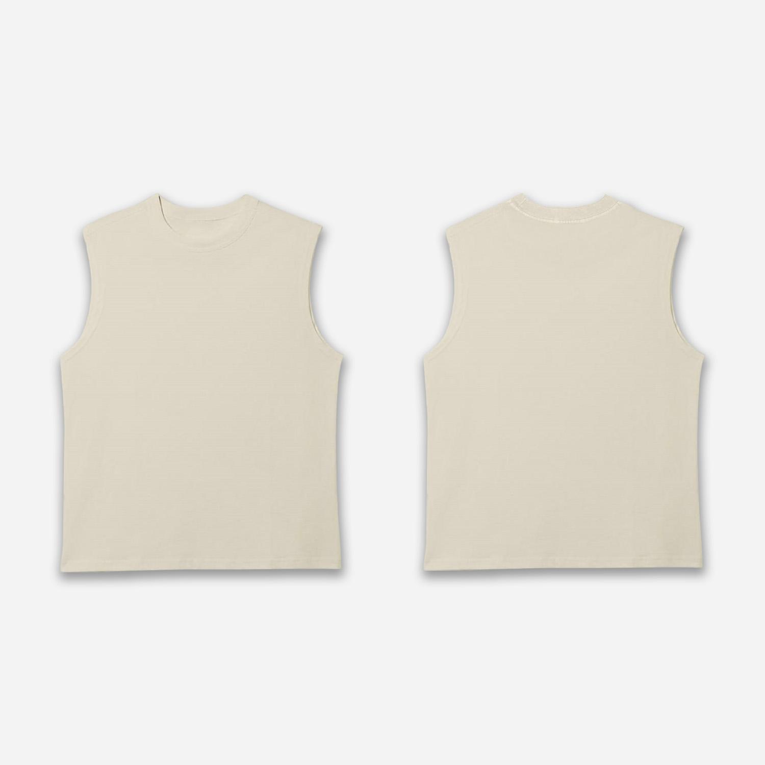 Sopula Men's Oversized Heavyweight Cotton Tank Tops Sleeveless Shirt Product Image
