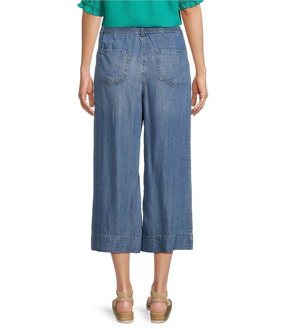Nurture Pull-On Wide Leg Cotton Blend Crop Pants Product Image