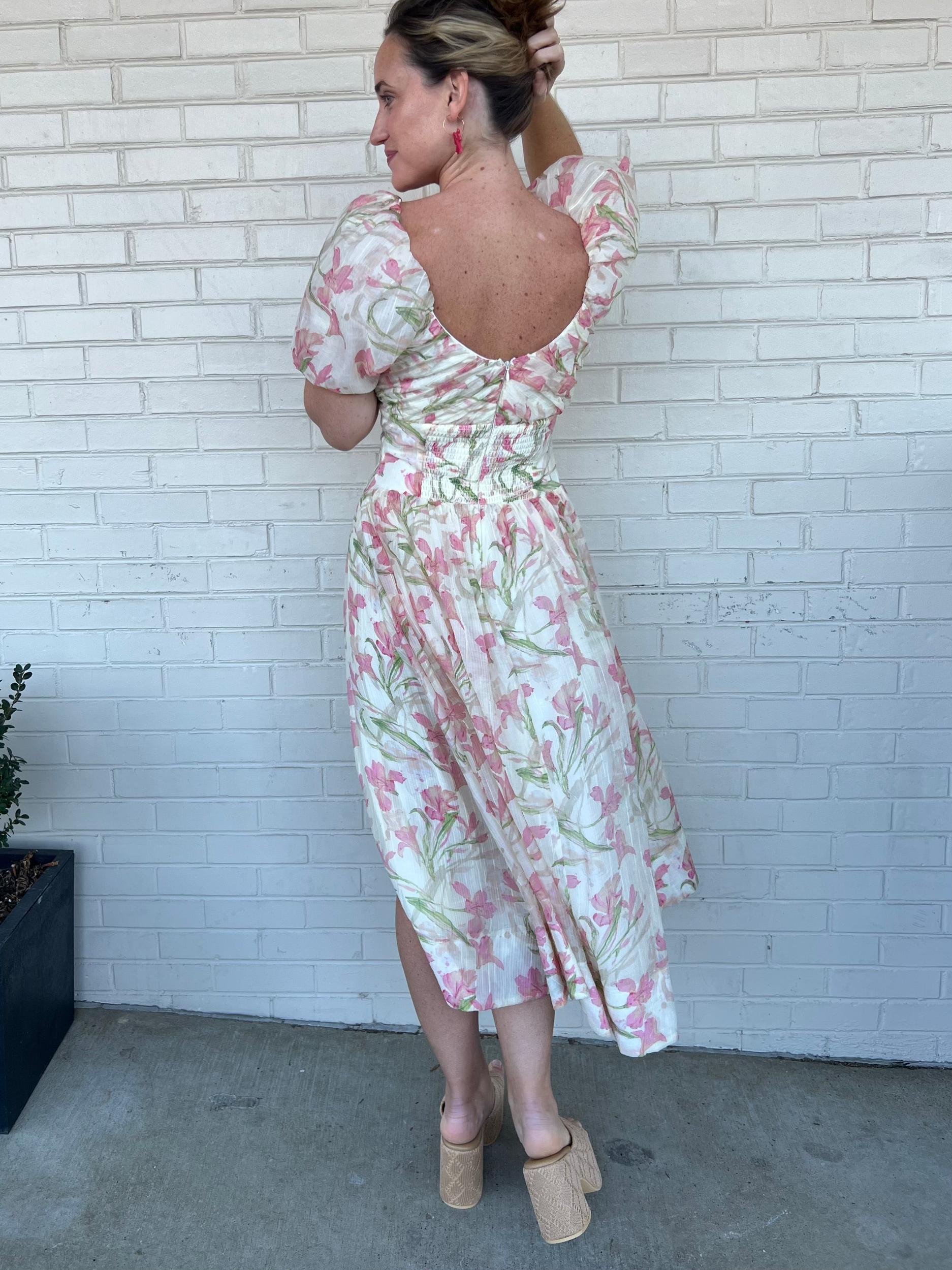 [ASTR The Label] Sasilia Floral Midi Dress Product Image