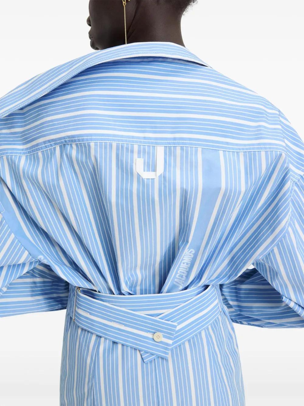 striped cotton dress Product Image