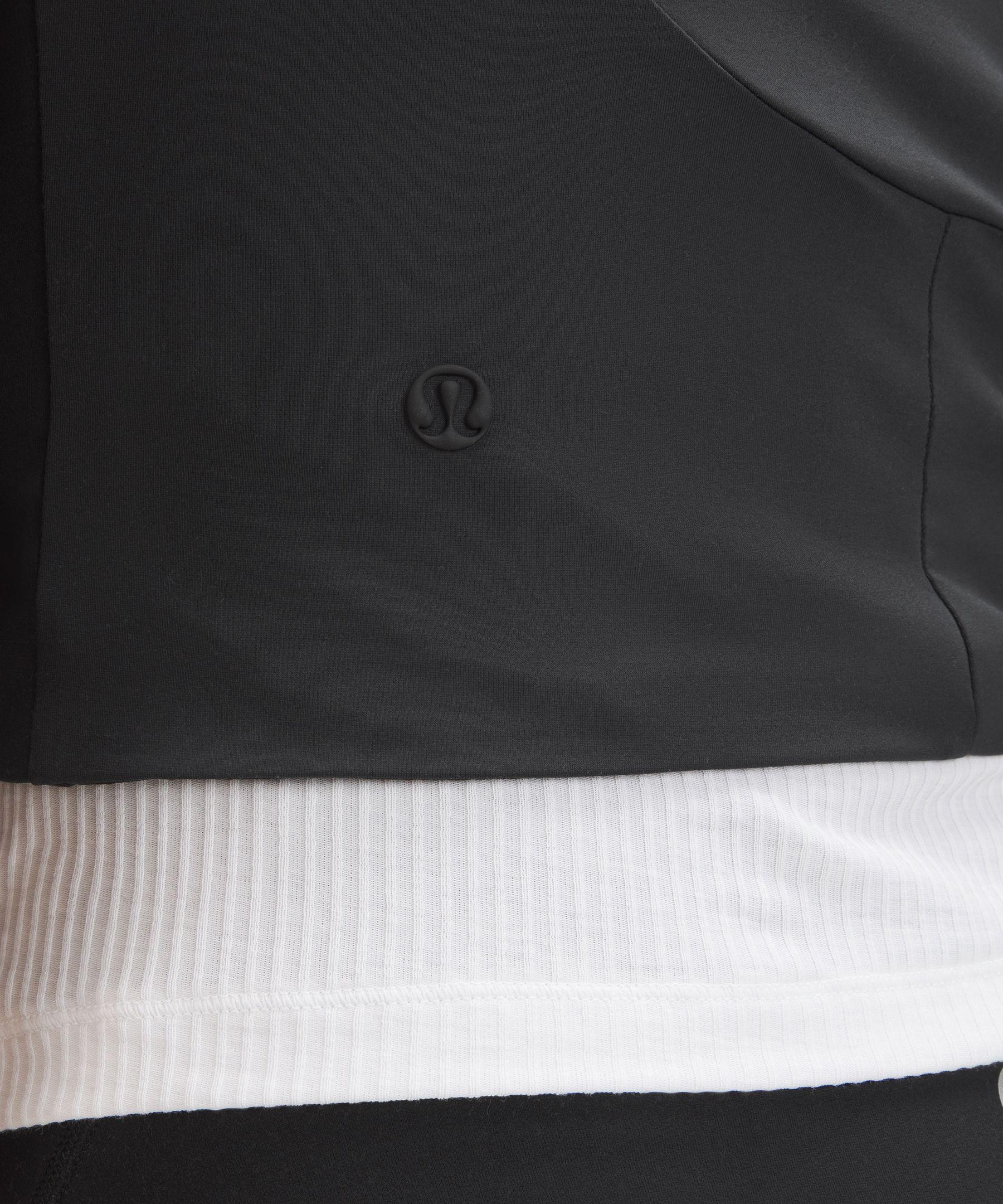 Tight-Fit Lined Half-Zip Tank Top Product Image