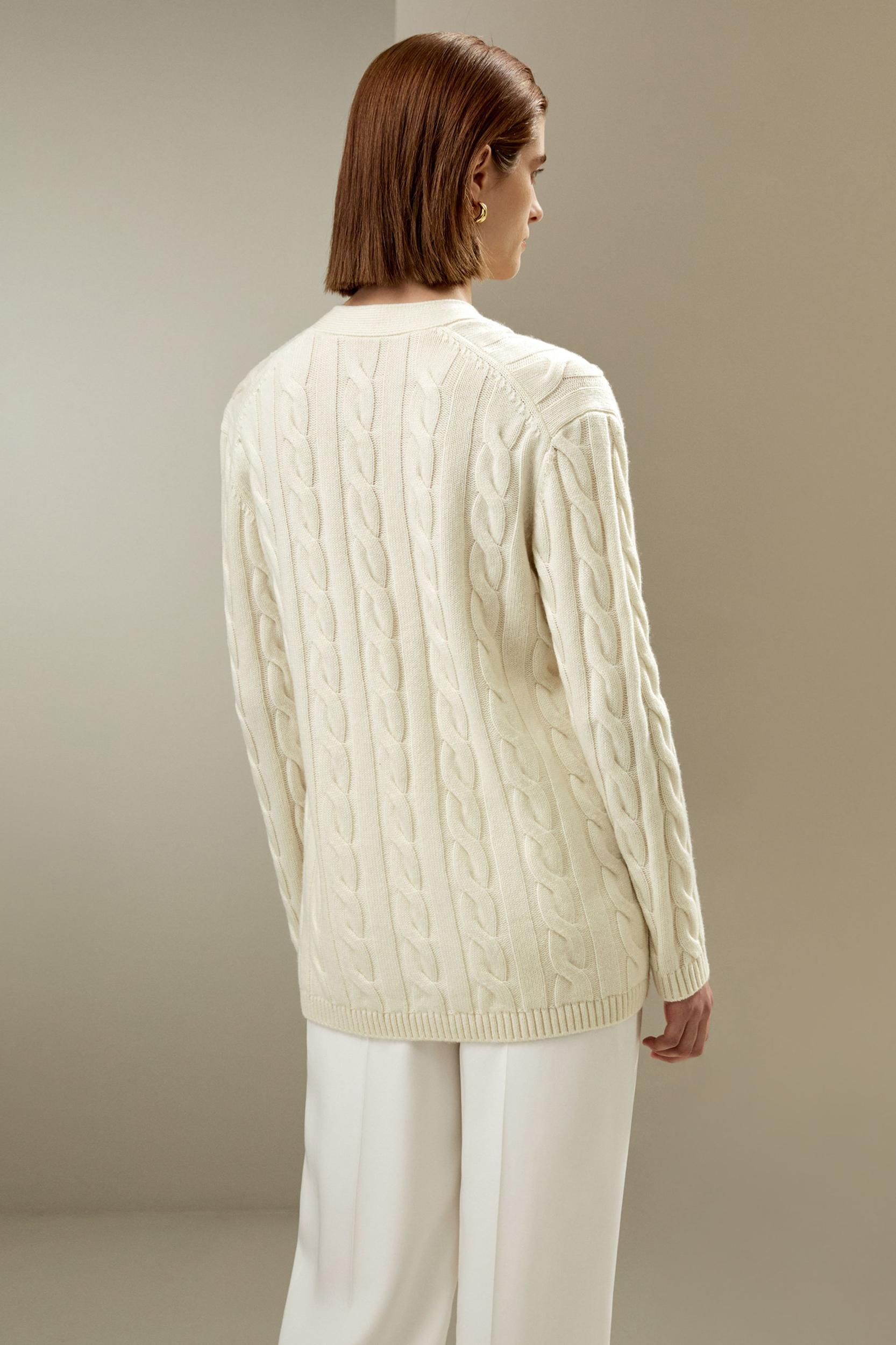 Oversized Cable Weave Cardigan Product Image