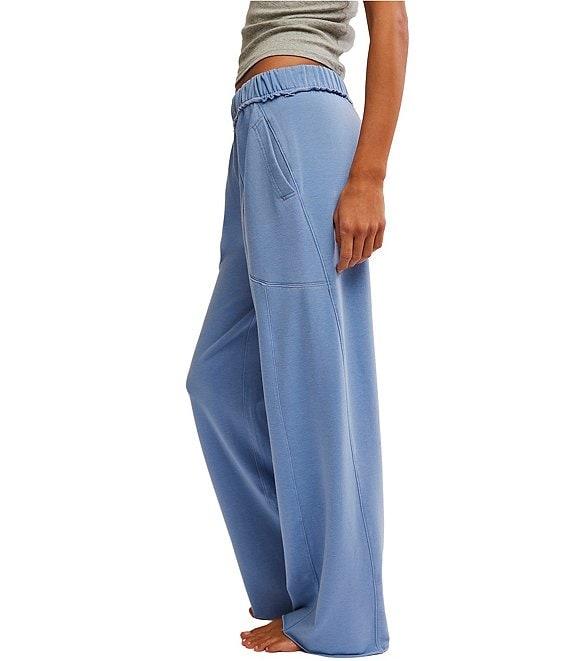 Free People Don't Wait Up Wide-Leg Lounge Pants Product Image