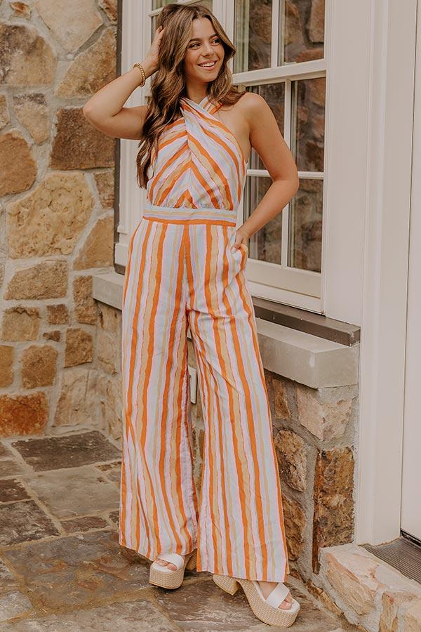 Sweet Sunshine Stripe Jumpsuit Product Image