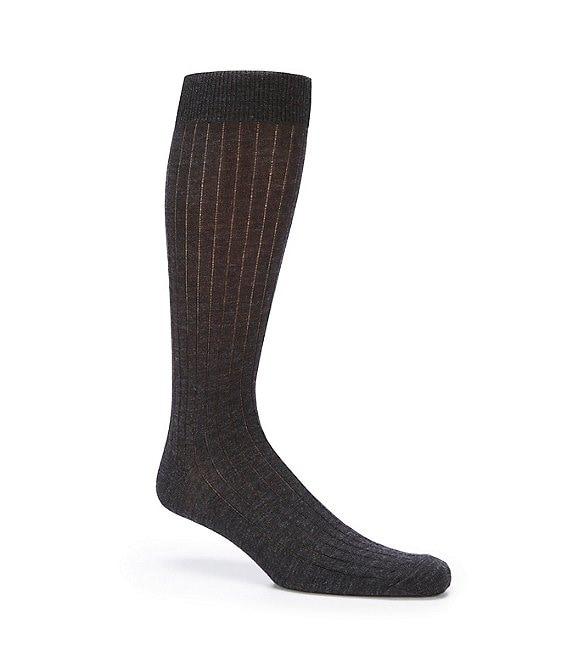 Cremieux Solid Wool Over-the-Calf Dress Socks Product Image