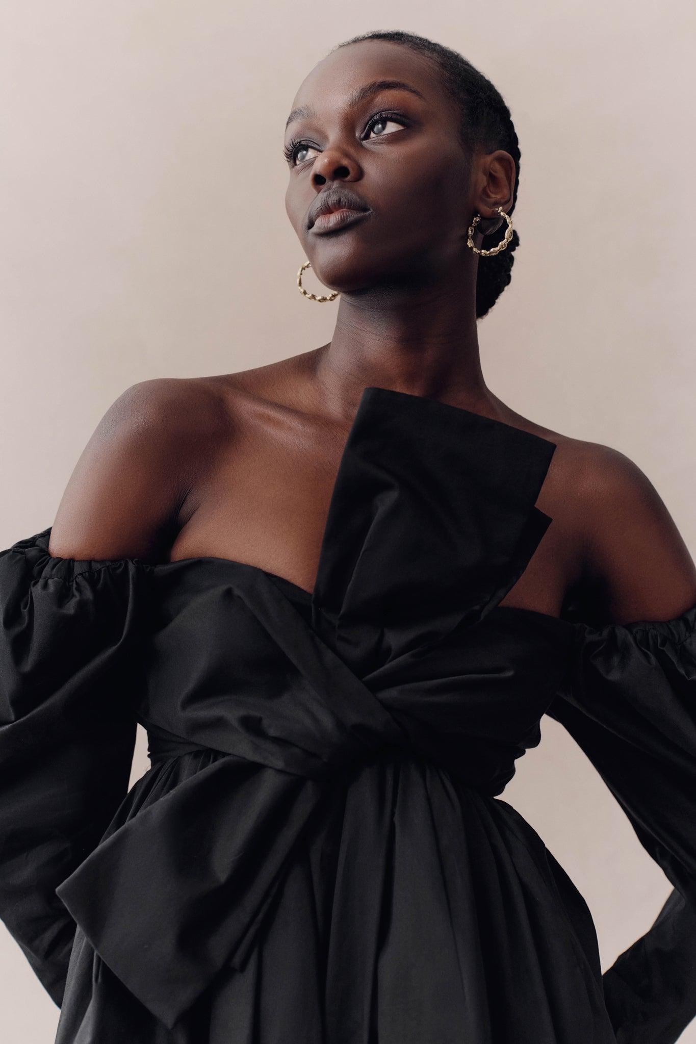 Valentina Bow Midi Dress Product Image