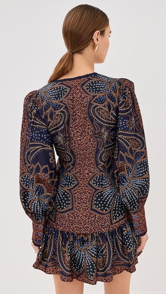 FARM Rio Floral Glam Blue Mini Dress | Shopbop Product Image