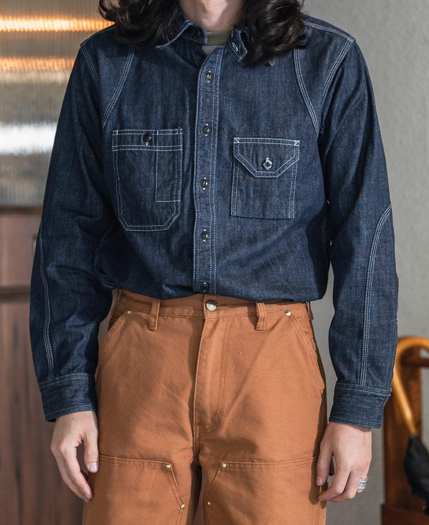 1933 Cigarette Pocket Denim Work Shirt Product Image